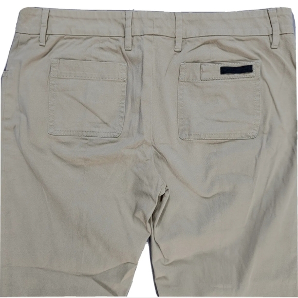 PRADA Ankle Zip Chino Pants Sz 42 / 8 US Khaki Cotton Twill - Picture 6 of 10